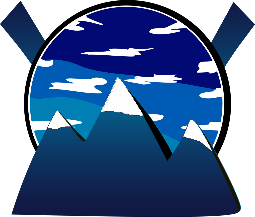 this site logo is a mountain in front of a circle of clouds, with the outline of a W.